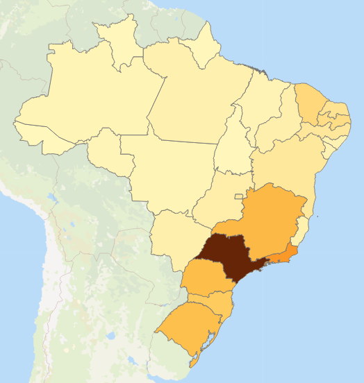 Há cerca de dez mil radioamadores em São Paulo, metade disso no Rio de Janeiro e
cerca de três mil em Minas Gerais; o Nordeste também se
destacada.